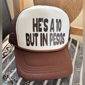 Keep It Gypsy Trucker Hat “He’s a 10 in Pesos” Western Rodeo Girl Snapback